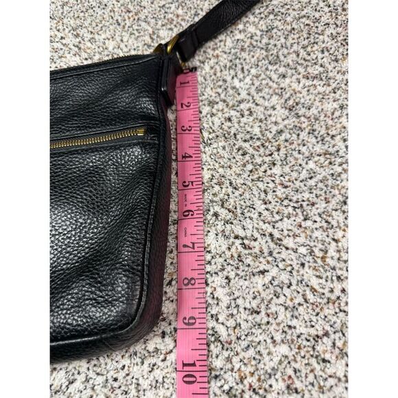 Fossil Elise Women's Black Pebbled Leather Crossbody Bag​ - Picture 5 of 9